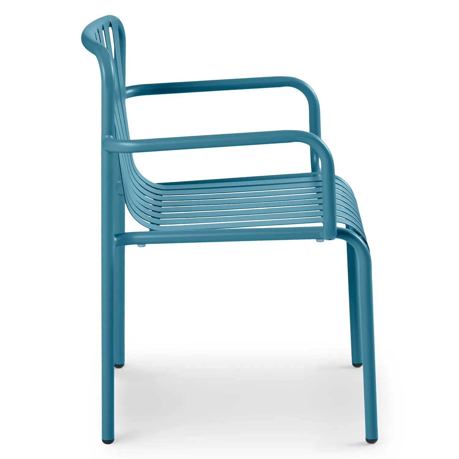 Sarek Outdoor Stackable Dining Armchair - Peacock Blue - Image 11