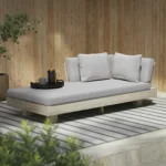 Lubek 69.25_ Outdoor Low Left Chaise Lounge - Beach Sand