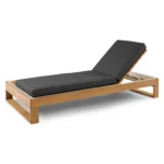 Toro 80.5_ Outdoor Chaise Lounge - Dravite Black