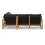 Laholm 94_ Outdoor Corner Sectional - Dravite Black