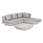 Lubek 82.5_ Outdoor Low Right Sectional Set - Beach Sand