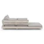 Lubek 100.5_ Outdoor Low Corner Sectional - Beach Sand