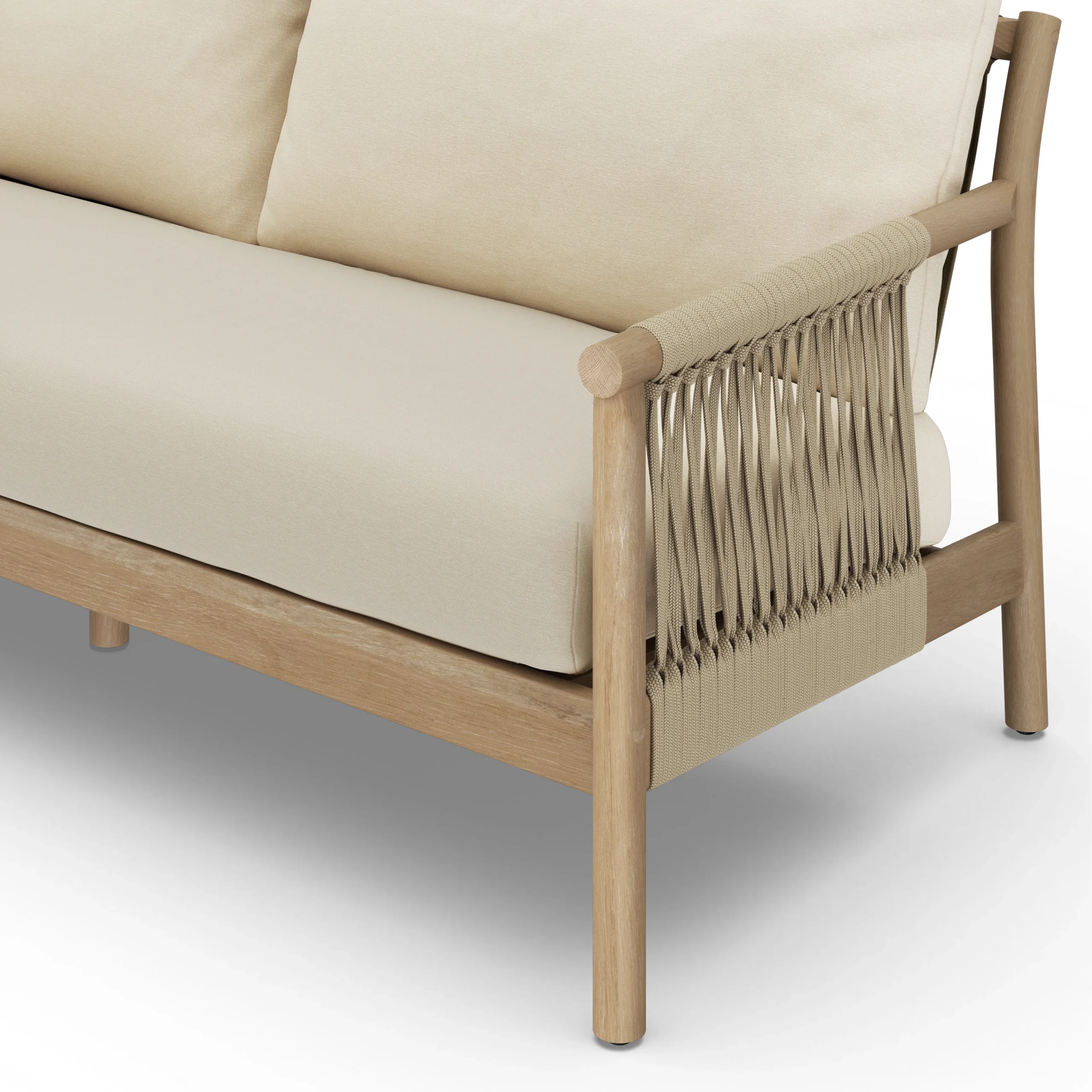 Rosa 110_ Outdoor Corner Sectional - Dravite Ivory - Image 7