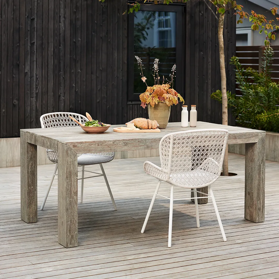Atica 71_ Outdoor Dining Table - Washed Acacia - Image 6