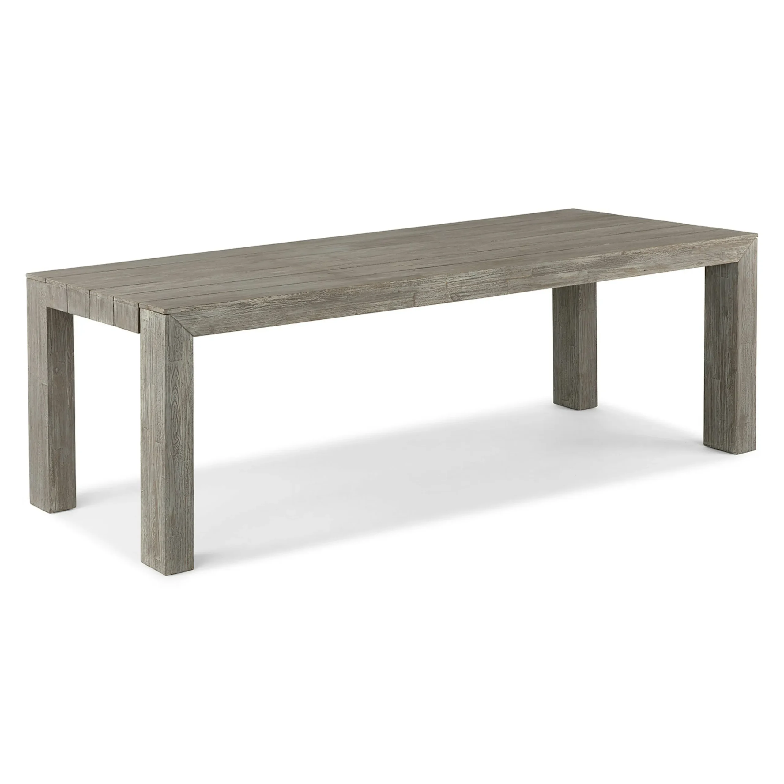 Atica 86.5_ Outdoor Dining Table - Washed Acacia - Image 10