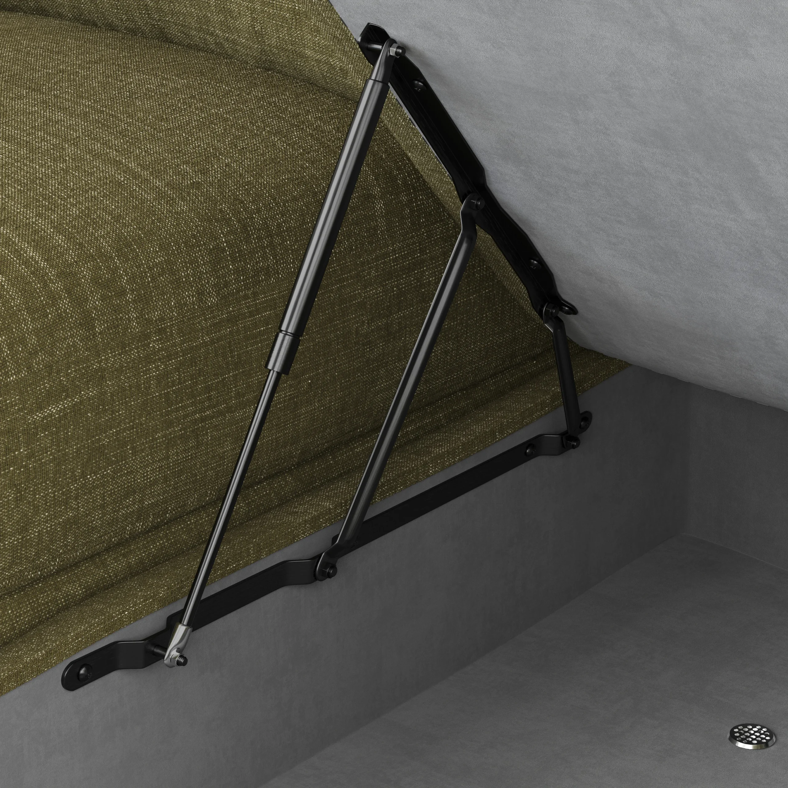 Vati 90.5_ Right Storage Sectional - Napa Moss - Image 6