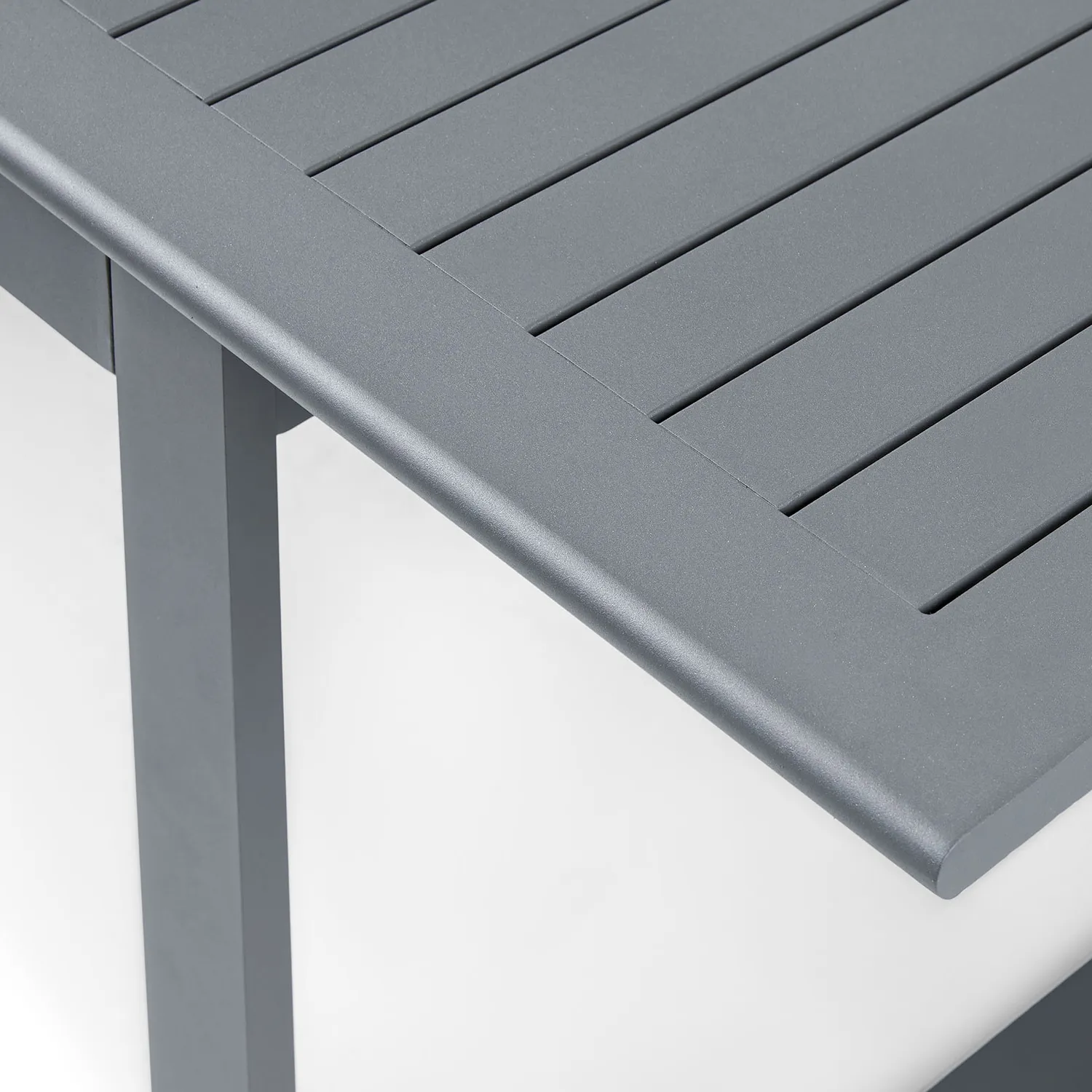 Ofer 56.5_ - 80.5_ Outdoor Extendable Dining Table - Dark Gray - Image 17