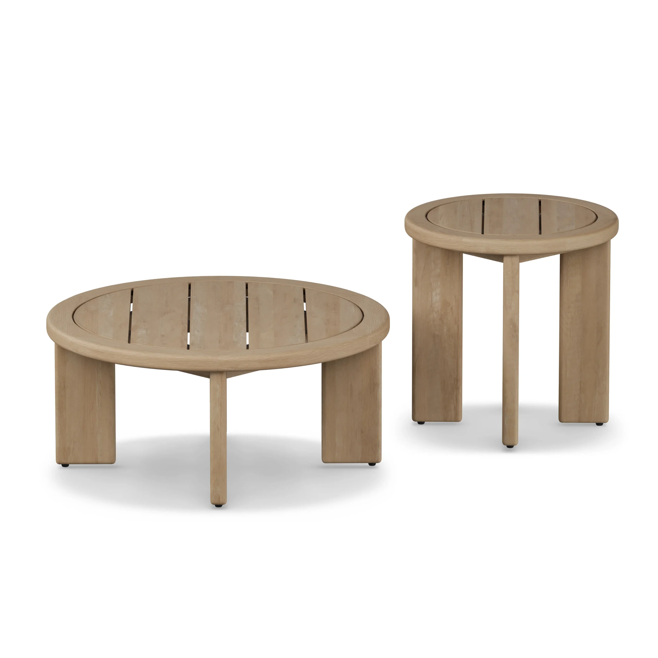Daphne Outdoor Coffee and Side Table Set - Eucalyptus - Image 4