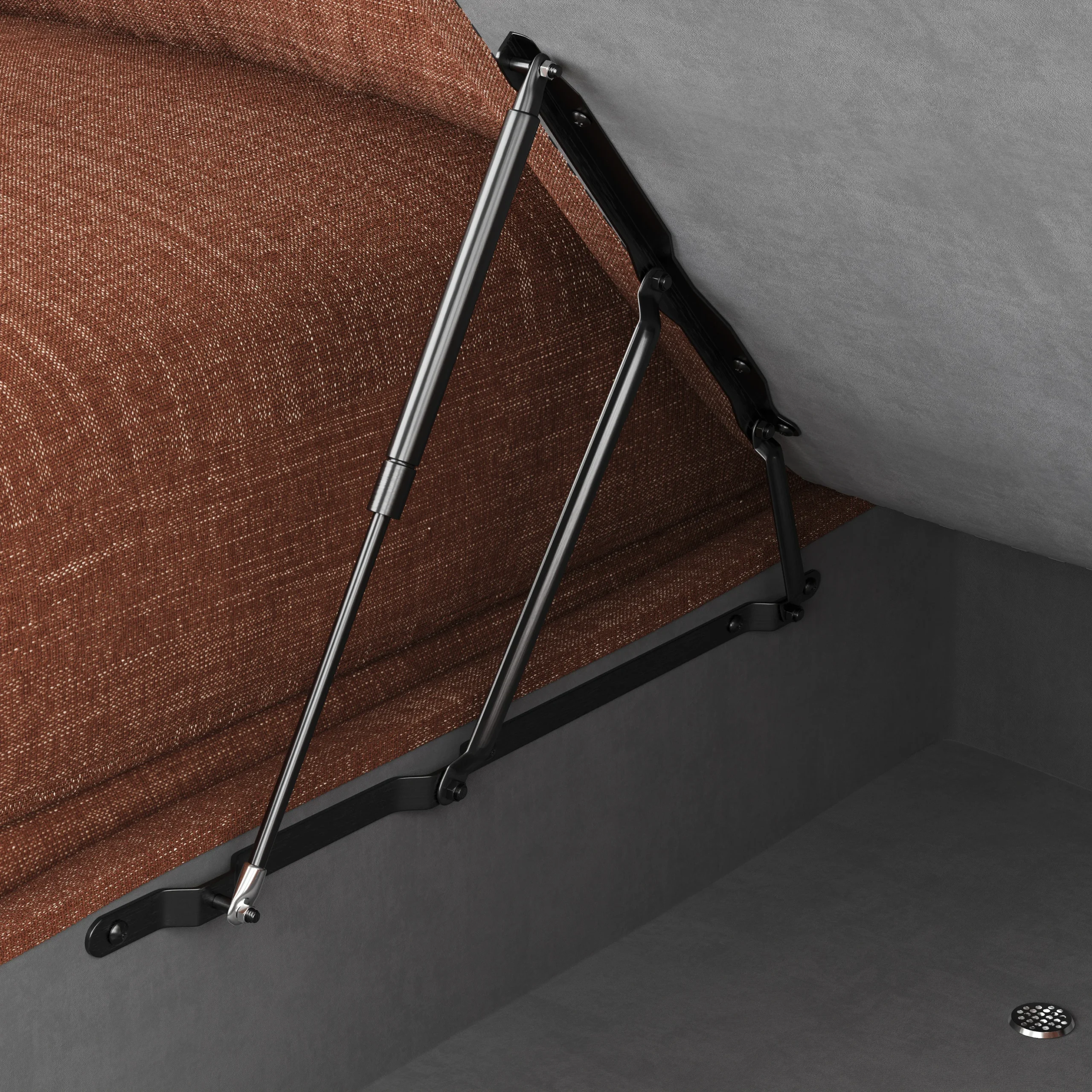 Vati 90.5_ Right Storage Sectional - Natural Oak and Napa Rust - Image 6