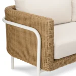 Aby 69.5_ Outdoor Loveseat - Dravite Ivory