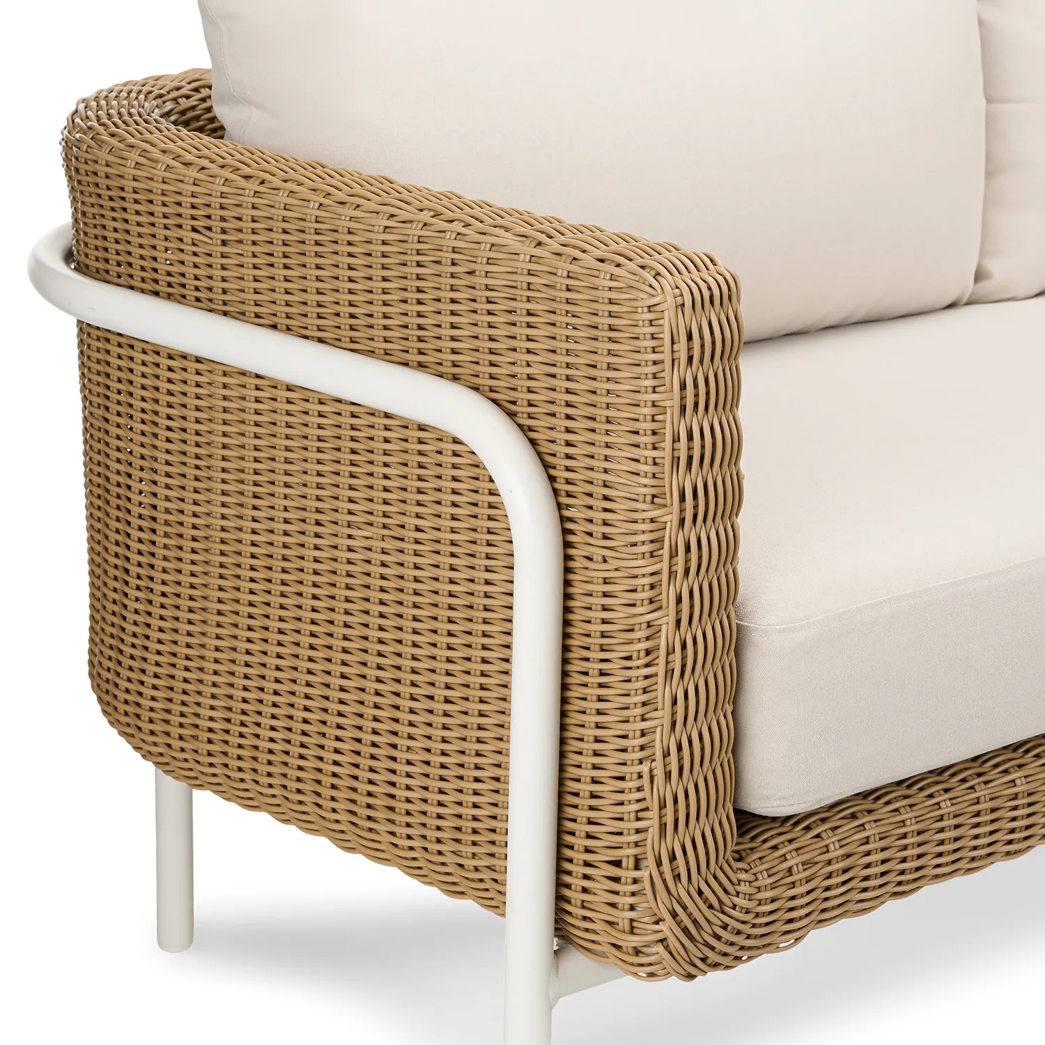 Aby 69.5_ Outdoor Loveseat - Dravite Ivory - Image 11