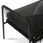 Calicut 67_ Outdoor Loveseat - Coast Black
