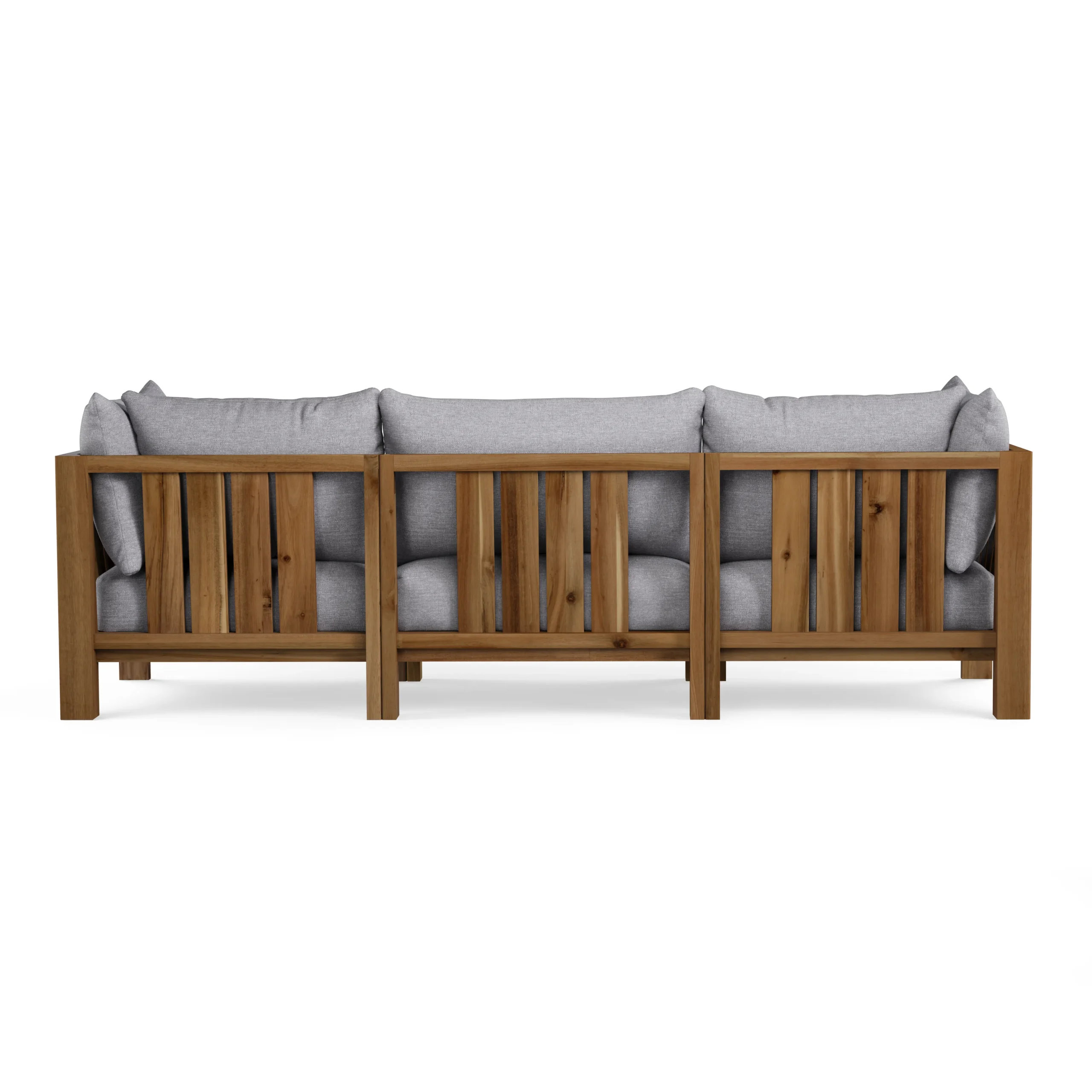 Cove 102.75_ Outdoor Modular Sofa - Basket Gray - Image 7