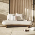 Daphne 80.5_ Outdoor Sofa - Dravite Ivory