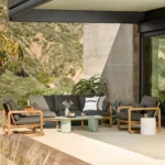 Laholm 88_ Outdoor Sofa Set - Dravite Black