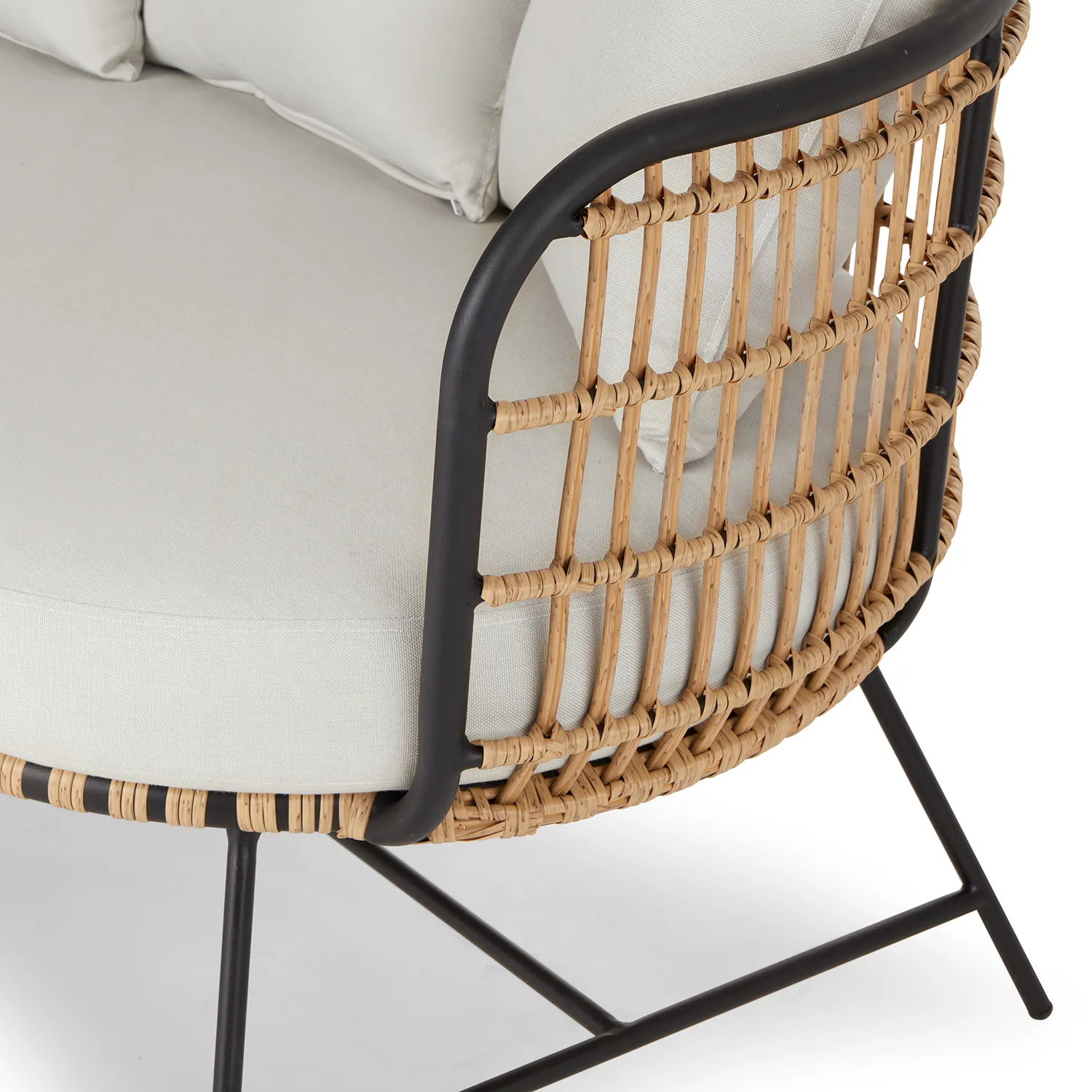 Onya 63.5_ Outdoor Loveseat - Lily White - Image 9