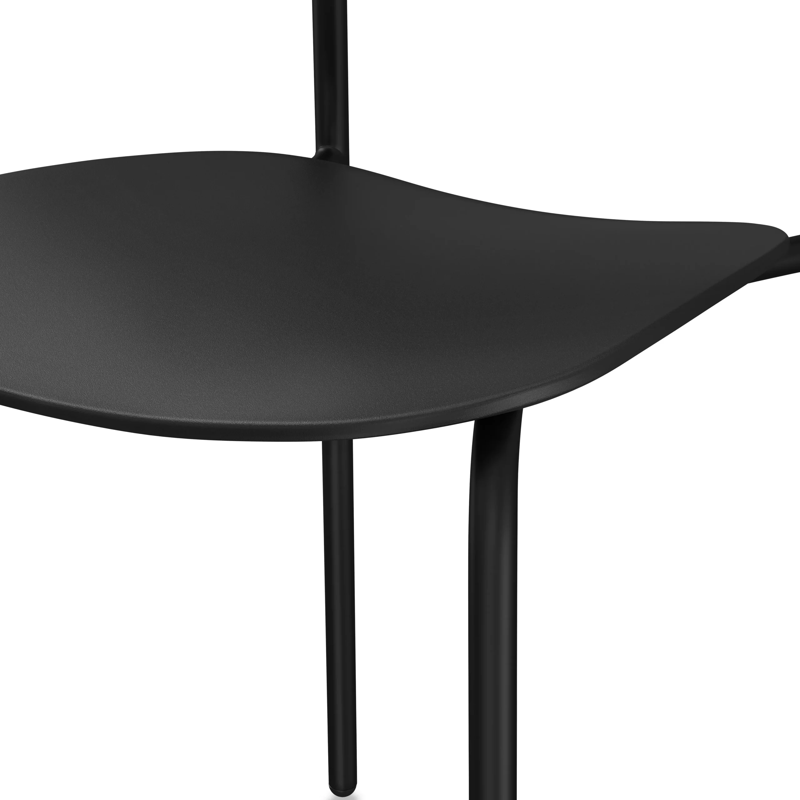 Ari Outdoor Stackable Dining Chair - Black - Image 9