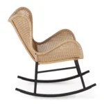 Beltaine 30.5_ Outdoor Rocking Lounge Chair - Wicker