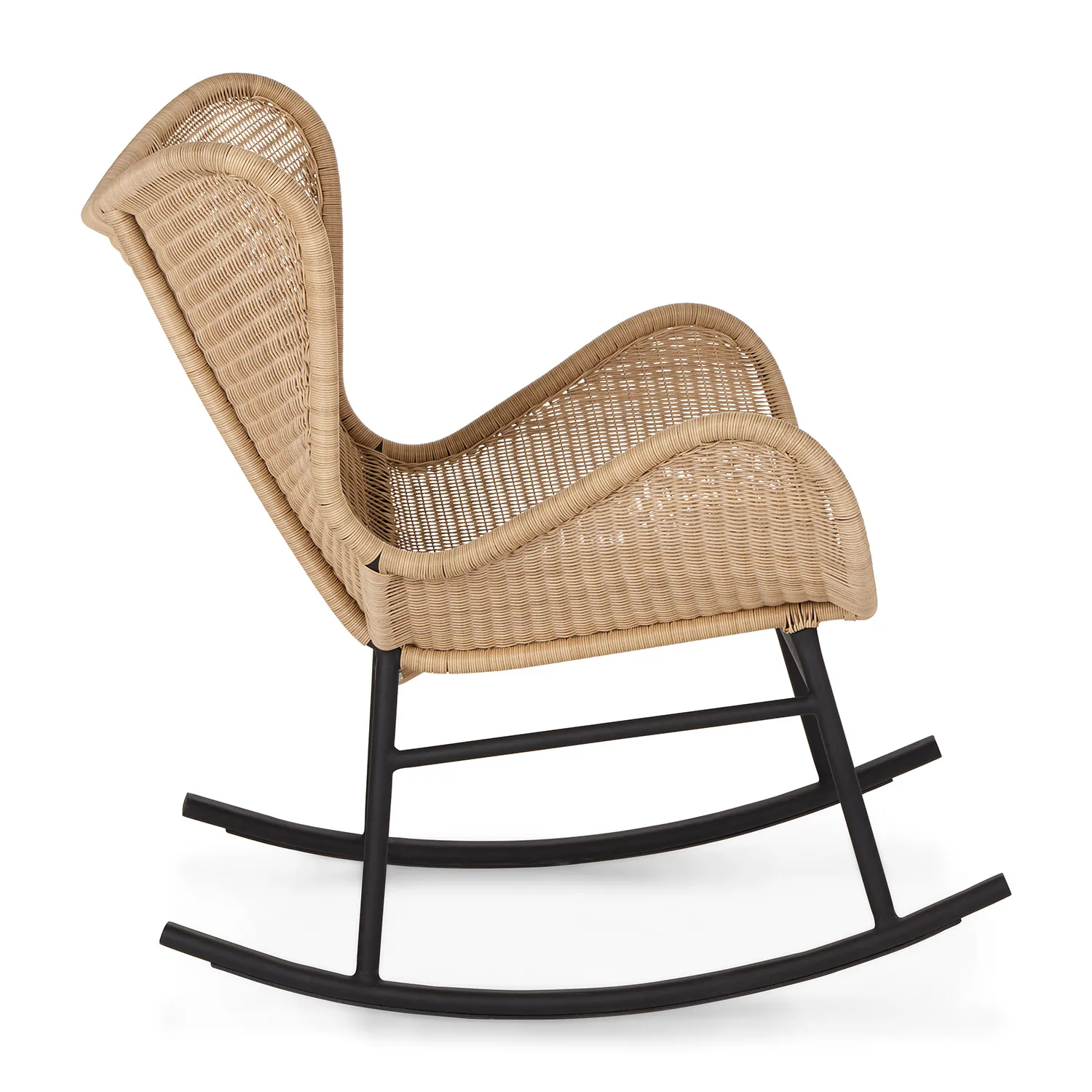 Beltaine 30.5_ Outdoor Rocking Lounge Chair - Wicker - Image 6