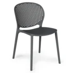 Dot Outdoor Stackable Dining Chair - Graphite