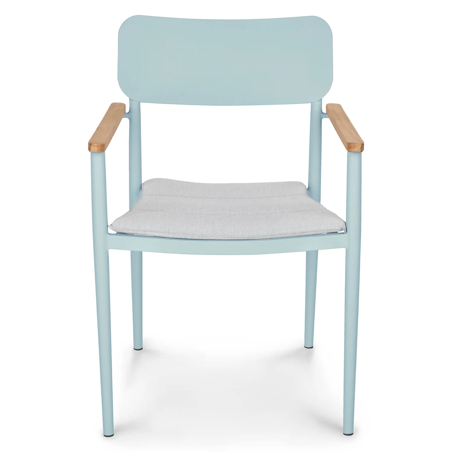 Elan Outdoor Stackable Dining Chair - Turquoise - Image 6