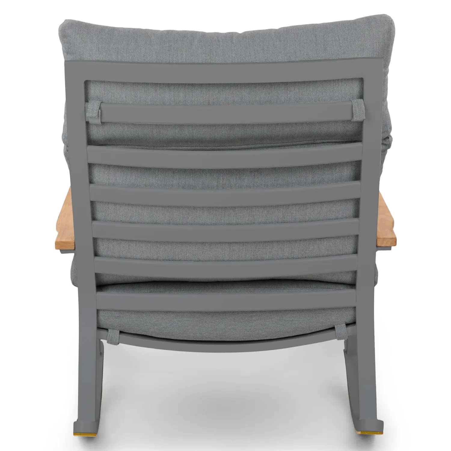Eleya 31.5_ Outdoor Rocking Chair - Stega Gray - Image 6