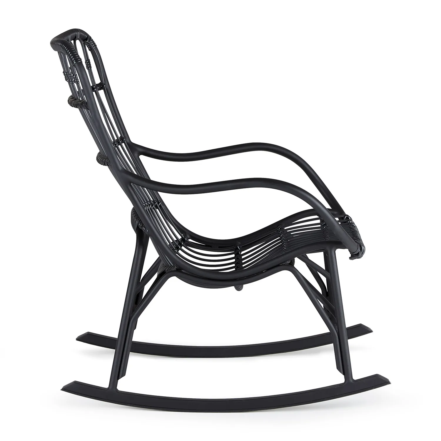 Medan 24.5_ Outdoor Rocking Lounge Chair - Graphite - Image 5