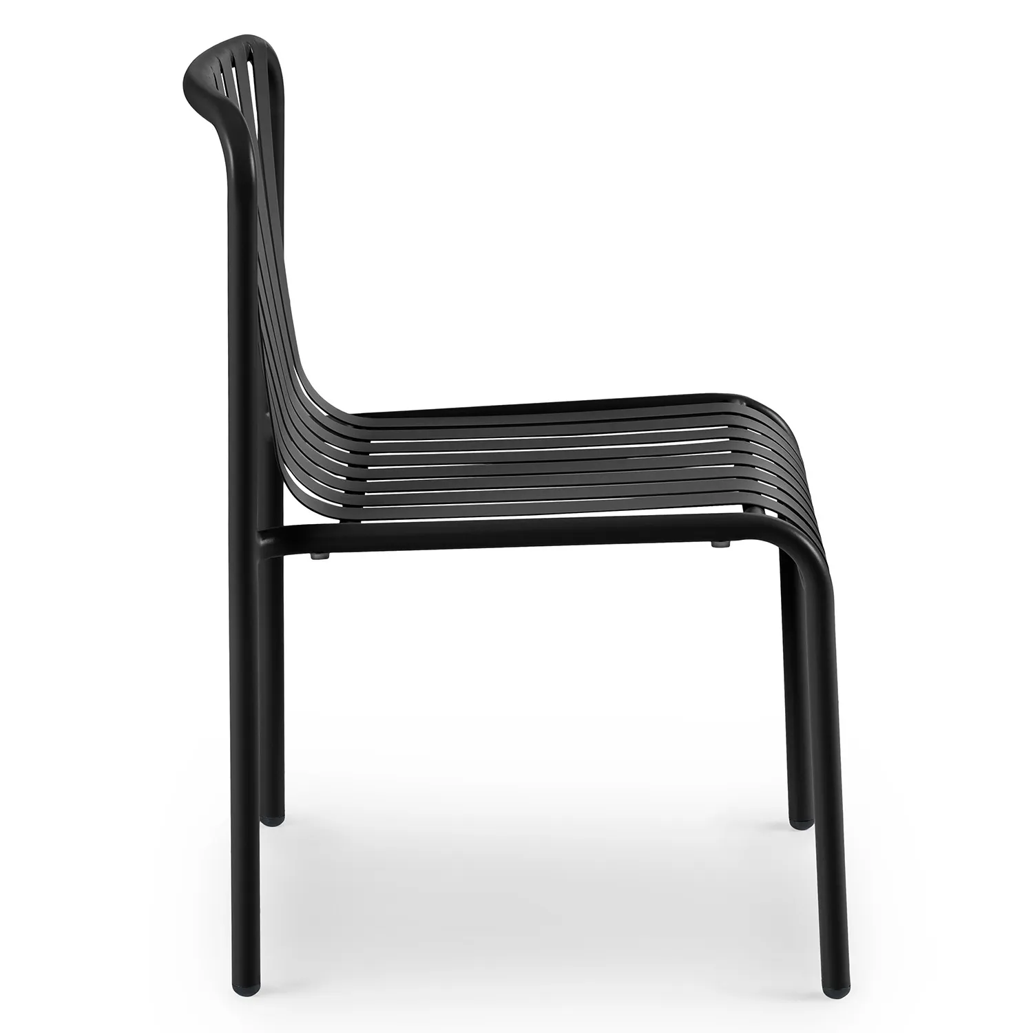 Sarek Outdoor Stackable Dining Chair - Black - Image 10
