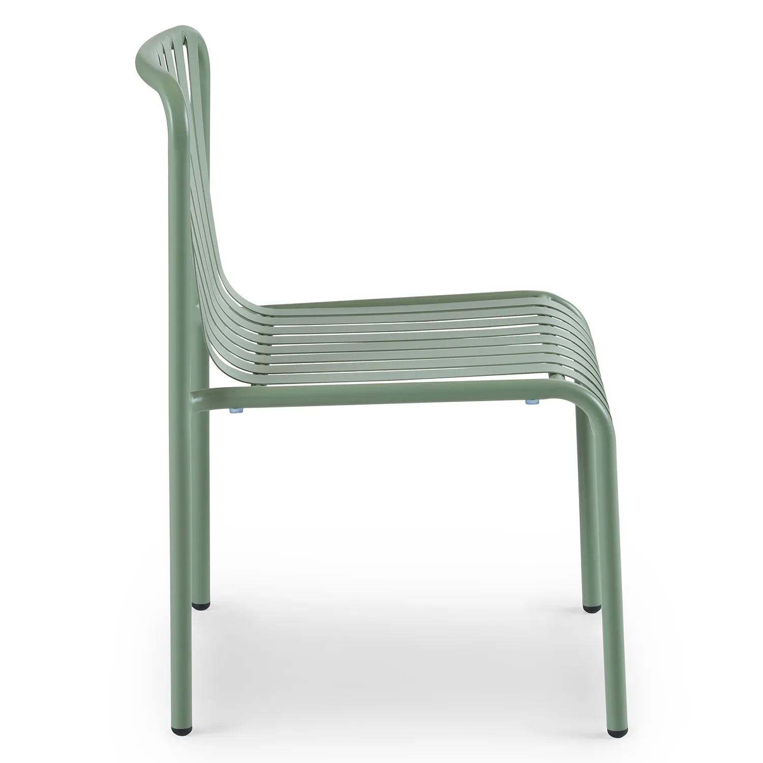 Sarek Outdoor Stackable Dining Chair - Khaki Green - Image 4