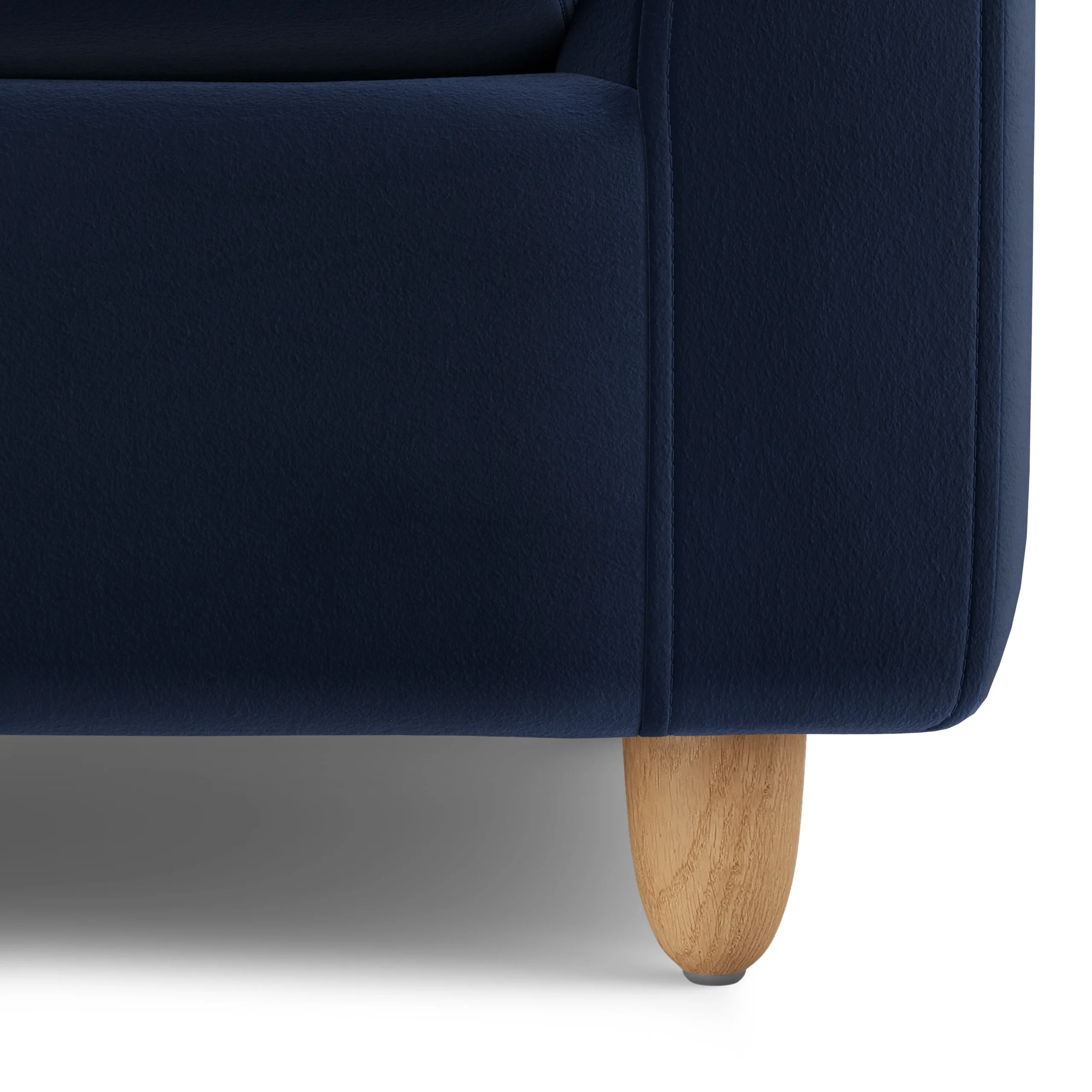 Vati 92_ Velvet Corner Sectional - Natural Oak and Hale Ink - Image 2