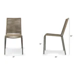Zina Outdoor Stackable Dining Chair - Grove Green