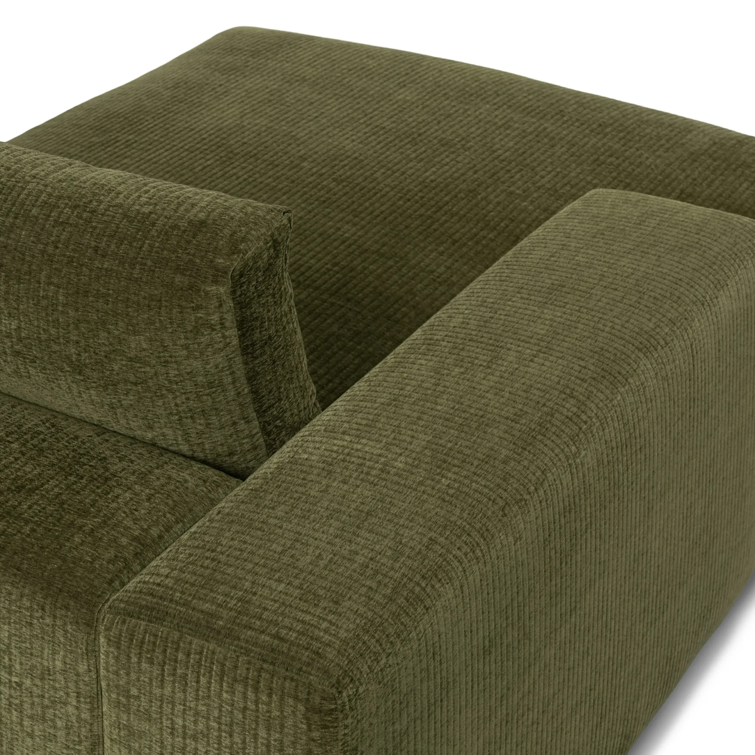 Beta 49_ Left Chaise Module - Cypress Green - Image 7