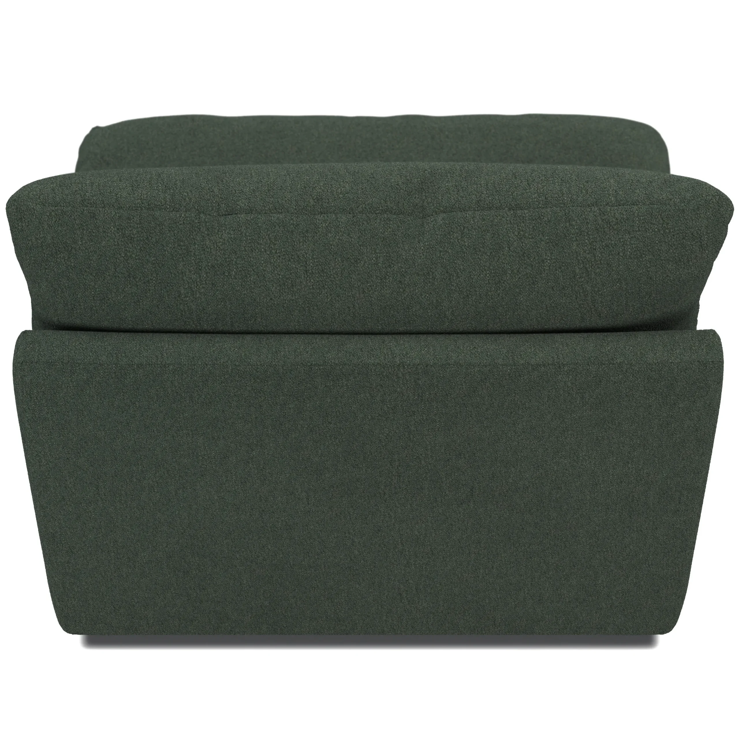 Leigh 39.5_ Armless Chair Module - Green Wool Bouclé - Image 7