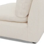 Leigh 39.5_ Armless Chair Module - Ivory Wool Bouclé