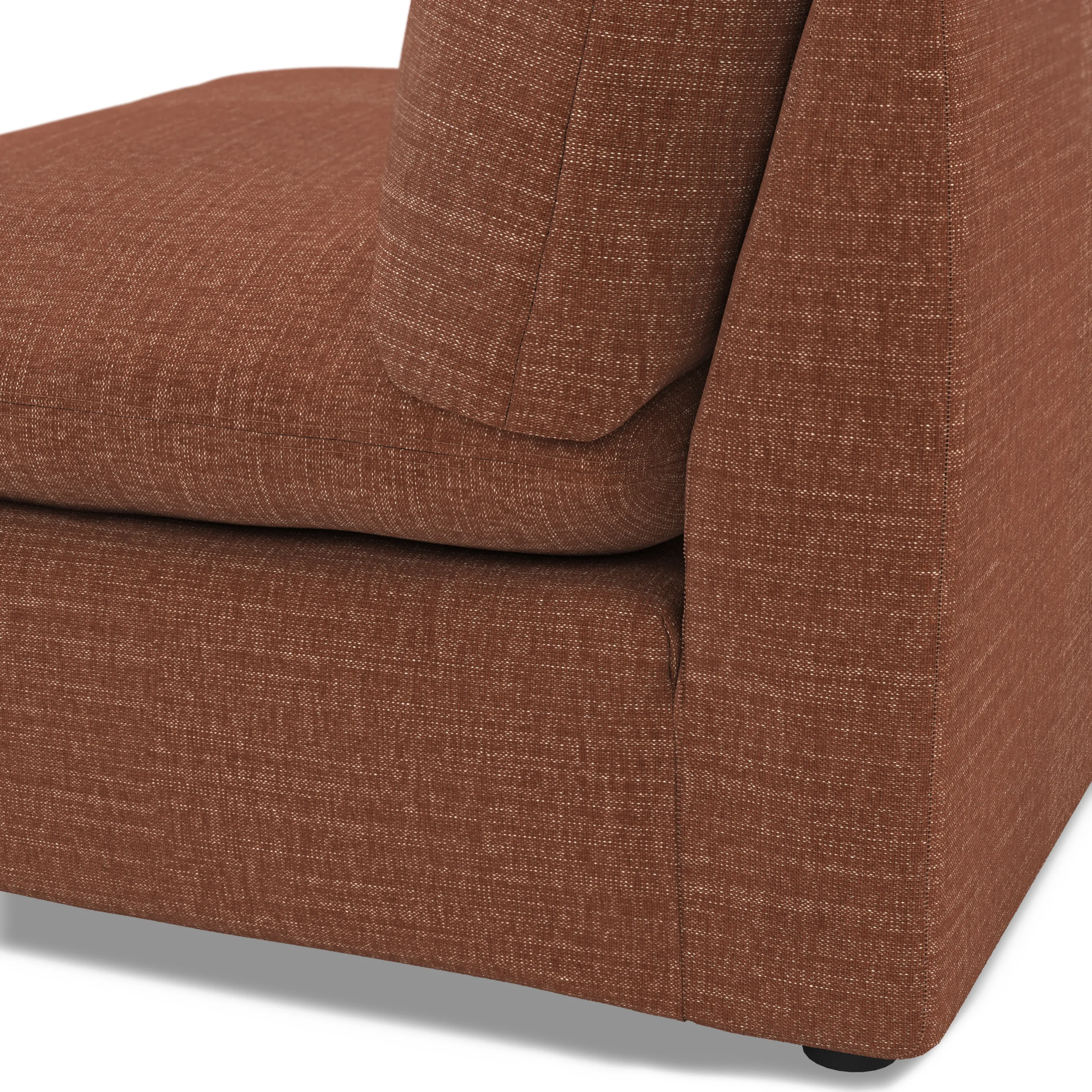Leigh 39.5_ Armless Chair Module - Napa Rust - Image 5