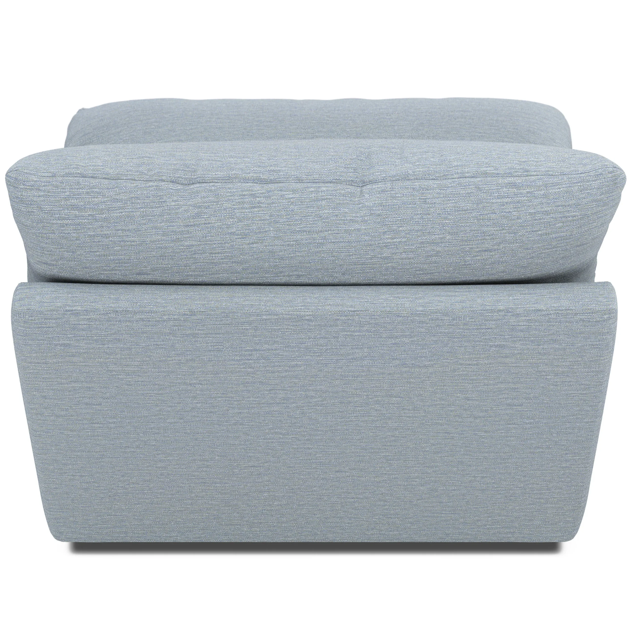 Leigh 39.5_ Armless Chair Module - Silver Light Blue - Image 5
