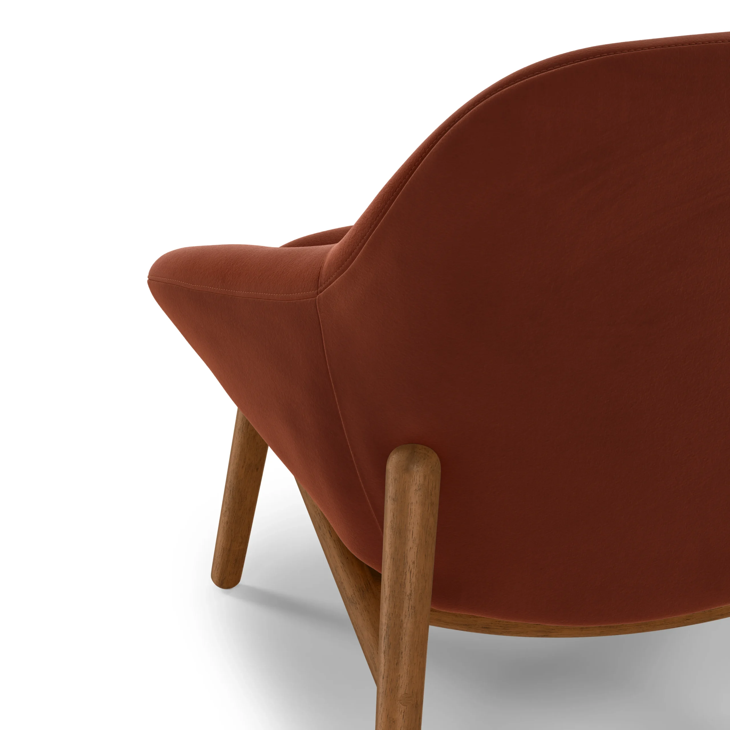 Sunny 32_ Velvet Lounge Chair - Hale Rust - Image 6