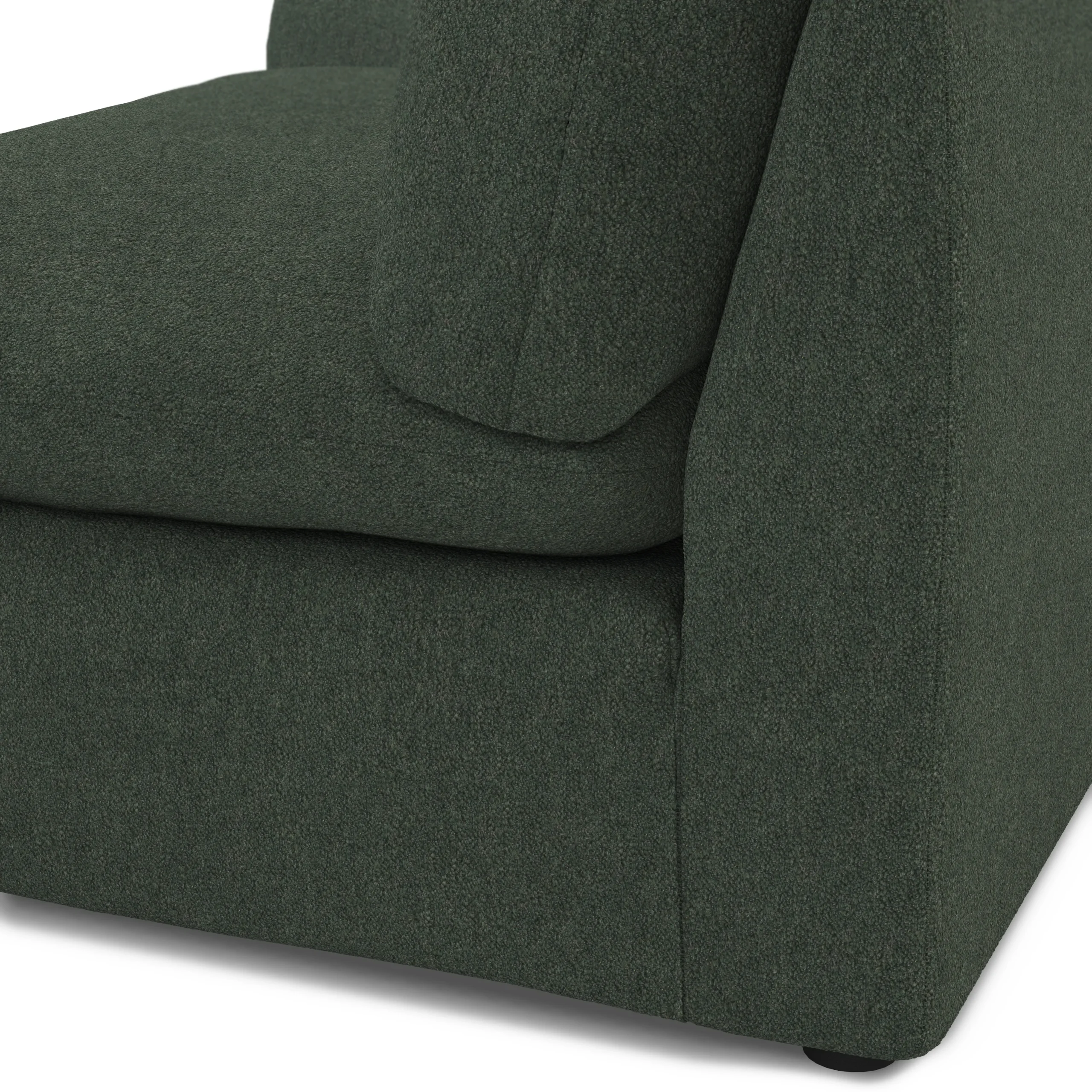 Leigh 46_ Right Arm Module - Green Wool Bouclé - Image 9