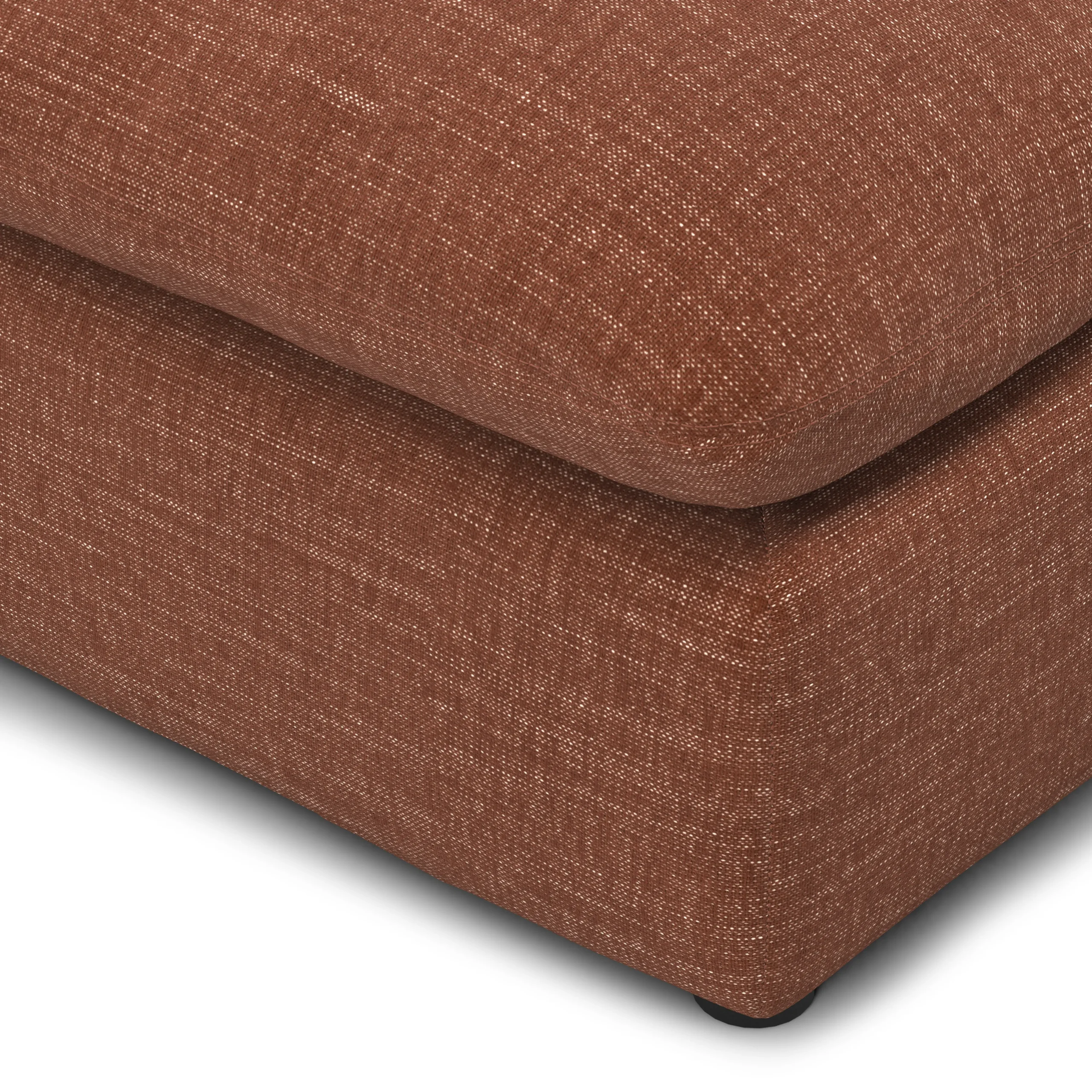 Leigh 79_ Armless Modular Sofa - Napa Rust - Image 11
