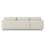 Vati 114_ Left Storage Sleeper Sectional - Natural Oak and Buckler Ivory