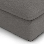 Leigh 79_ Armless Modular Sofa - Silver Gray