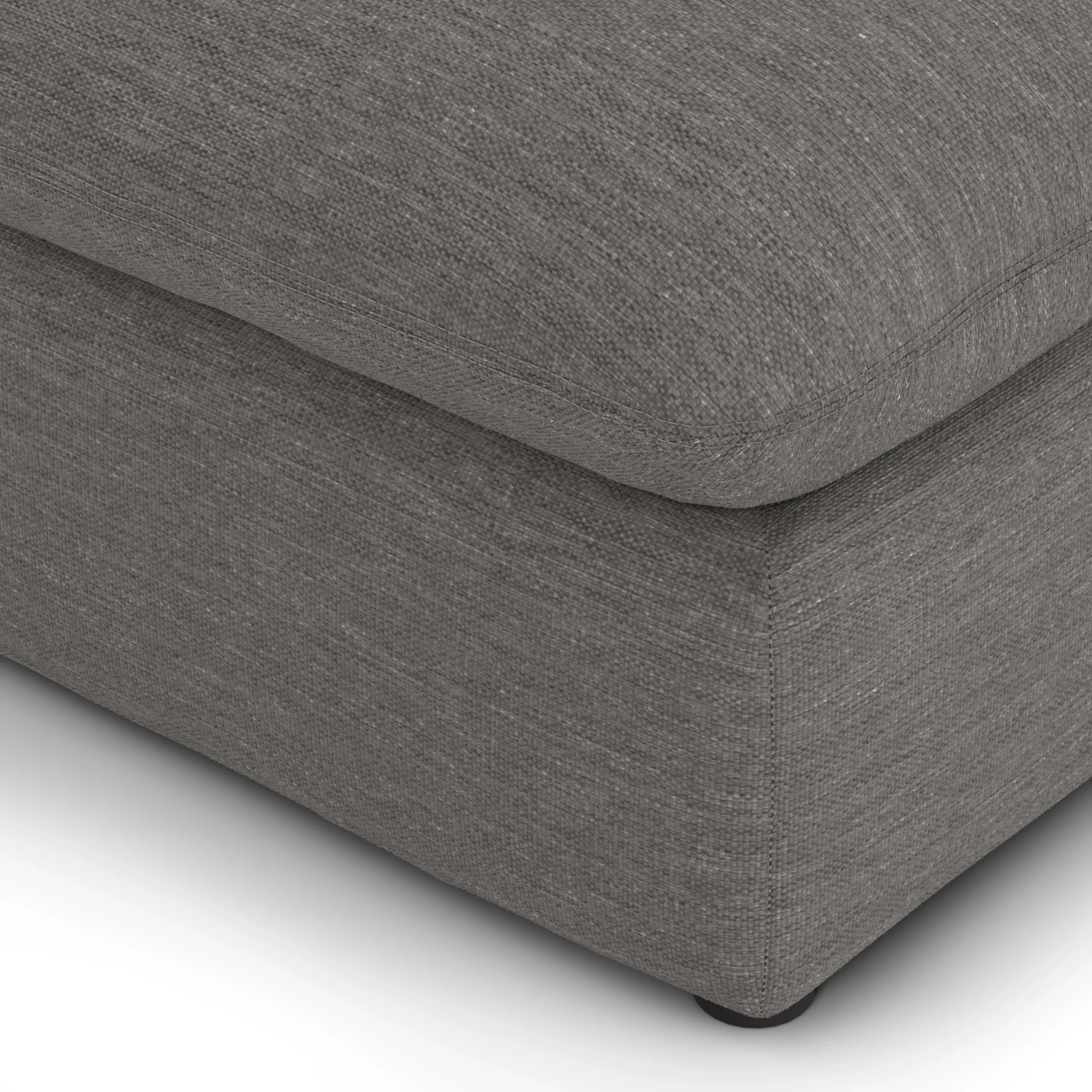 Leigh 79_ Armless Modular Sofa - Silver Gray - Image 5