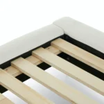 Abisko King Upholstered Bed - Quartz White