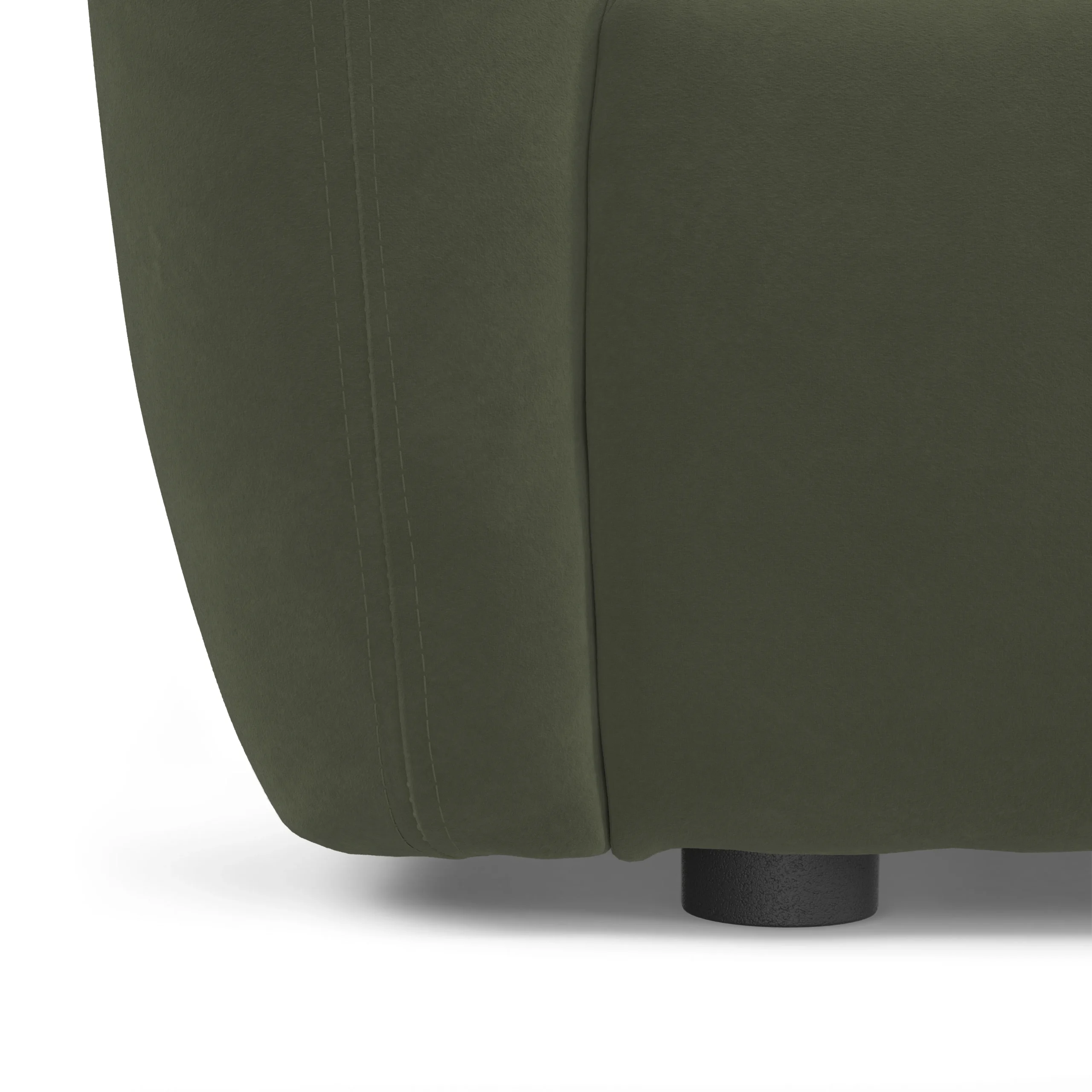 Leigh 92_ Velvet Modular Sofa - Hale Fir Green - Image 4