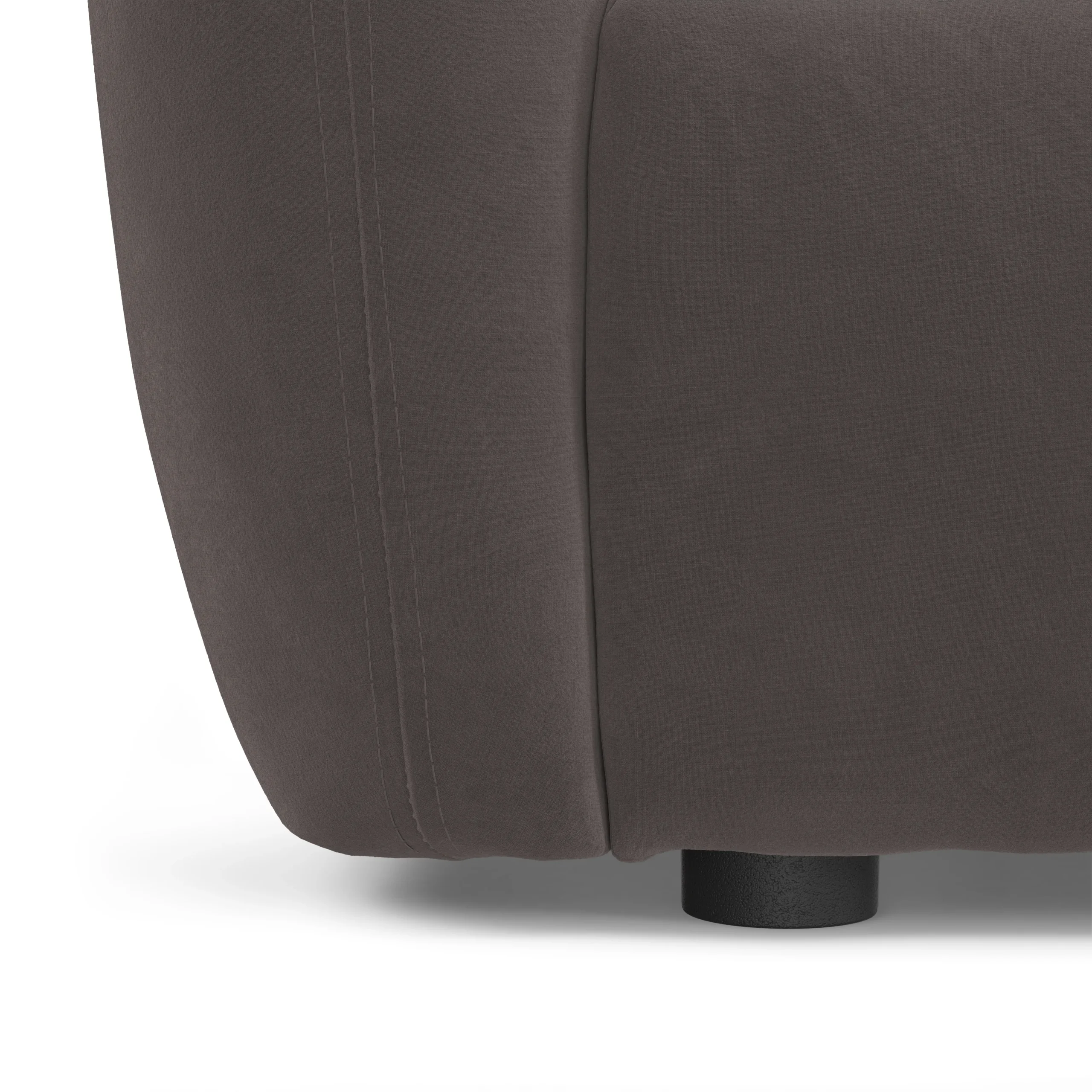 Leigh 92_ Velvet Modular Sofa - Hale Warm Gray - Image 5