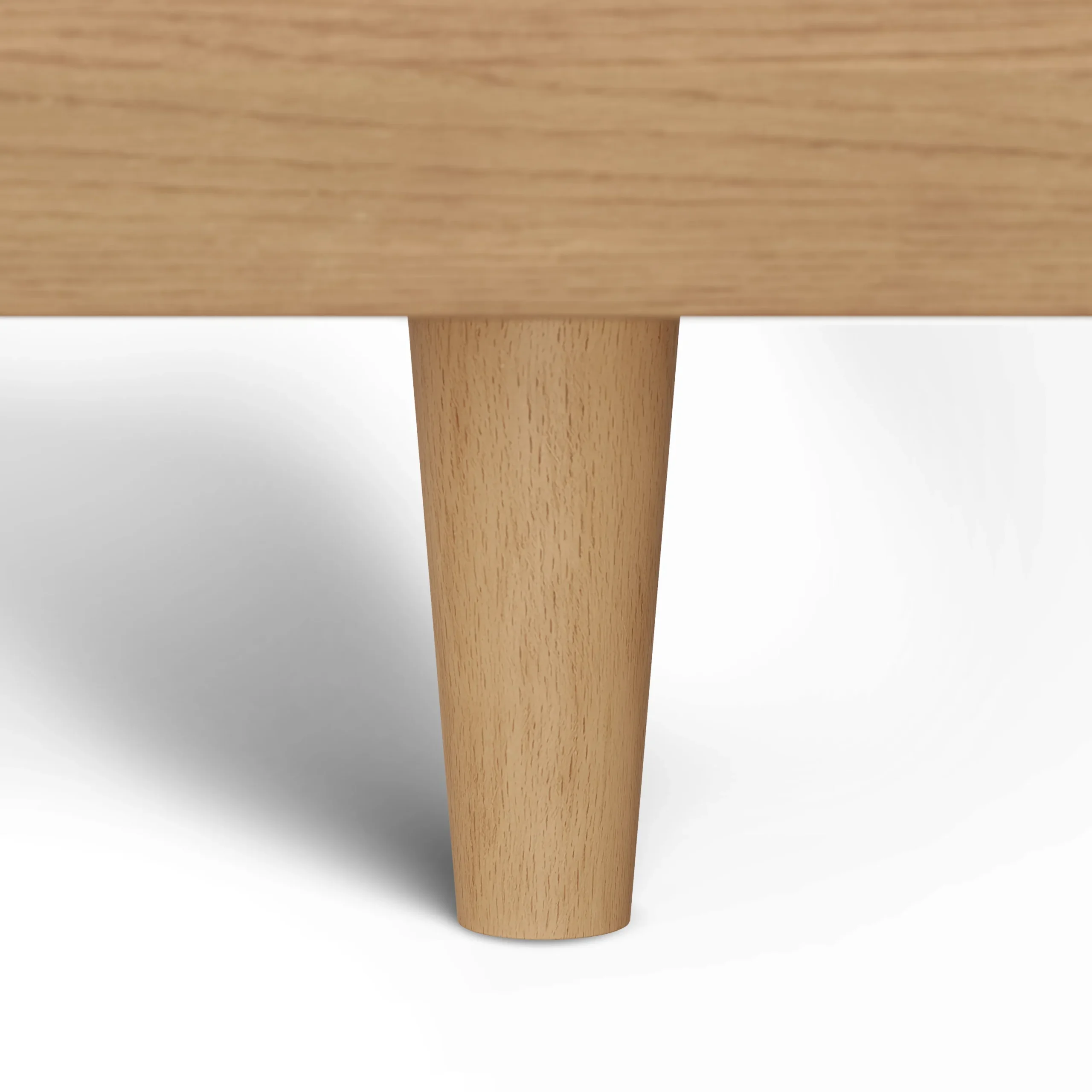 Basi King Bed Frame - White Oak - Image 3