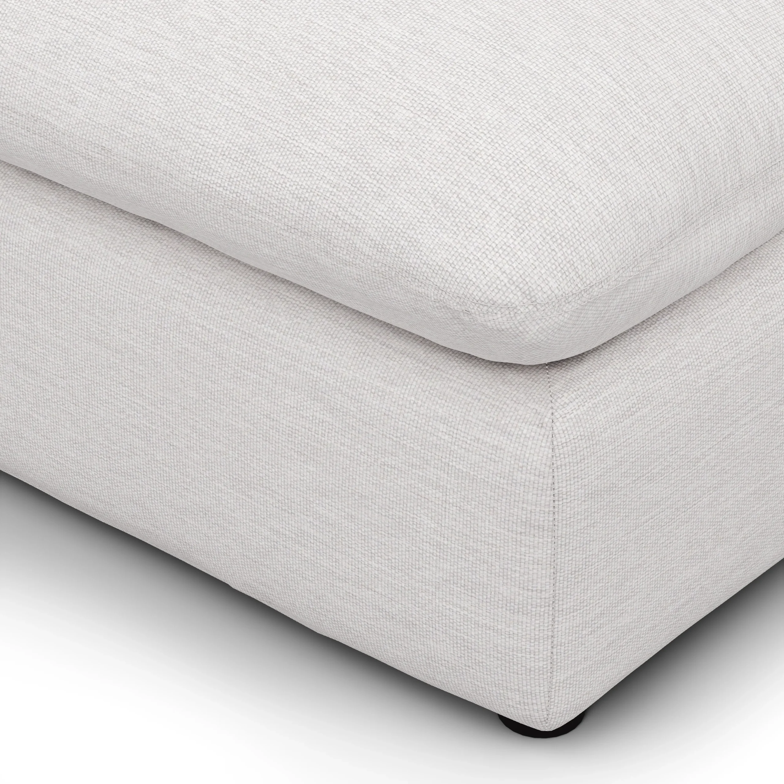Leigh 118_ Armless Modular Sofa - Silver Ivory - Image 5
