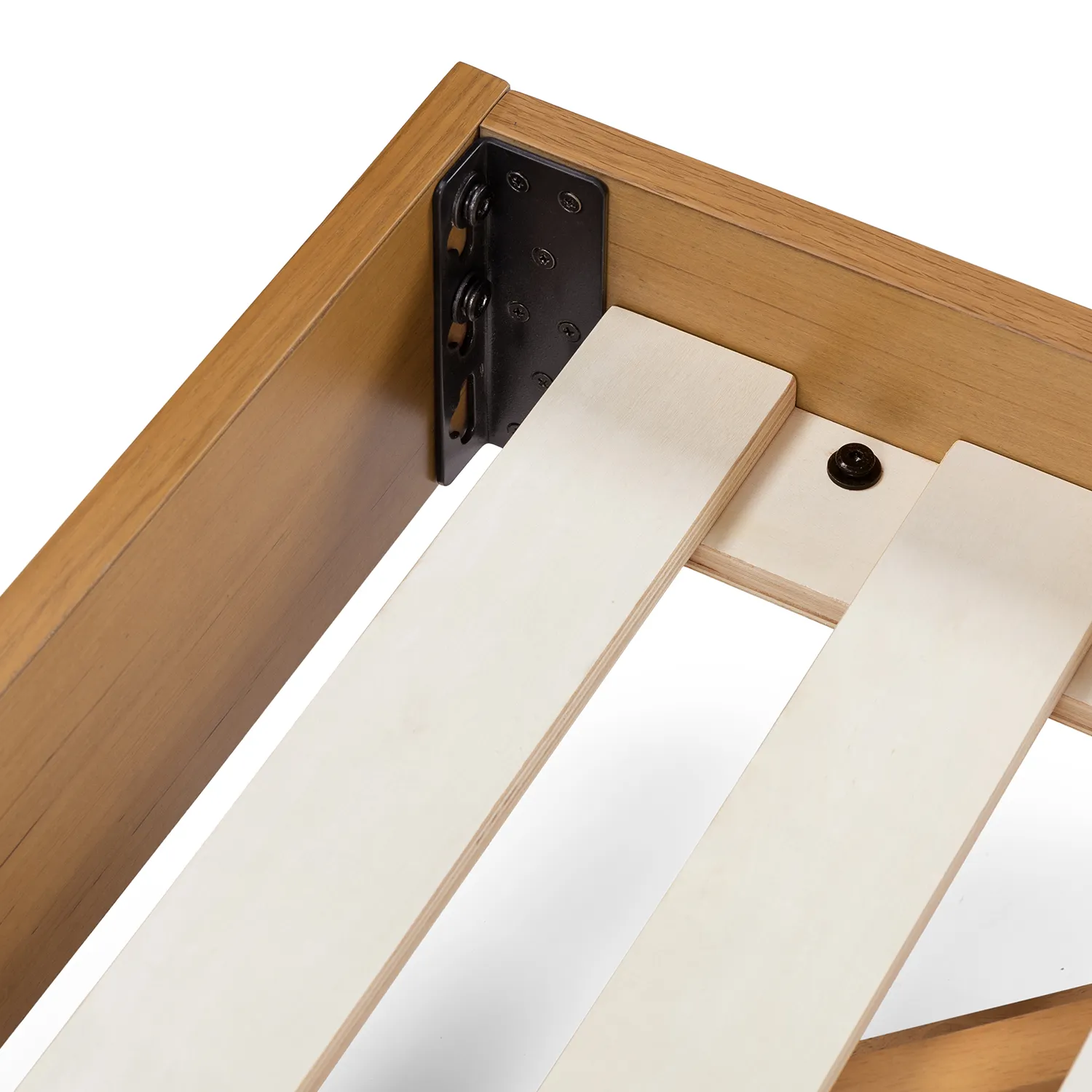 Basi Queen Bed Frame - Oak - Image 5