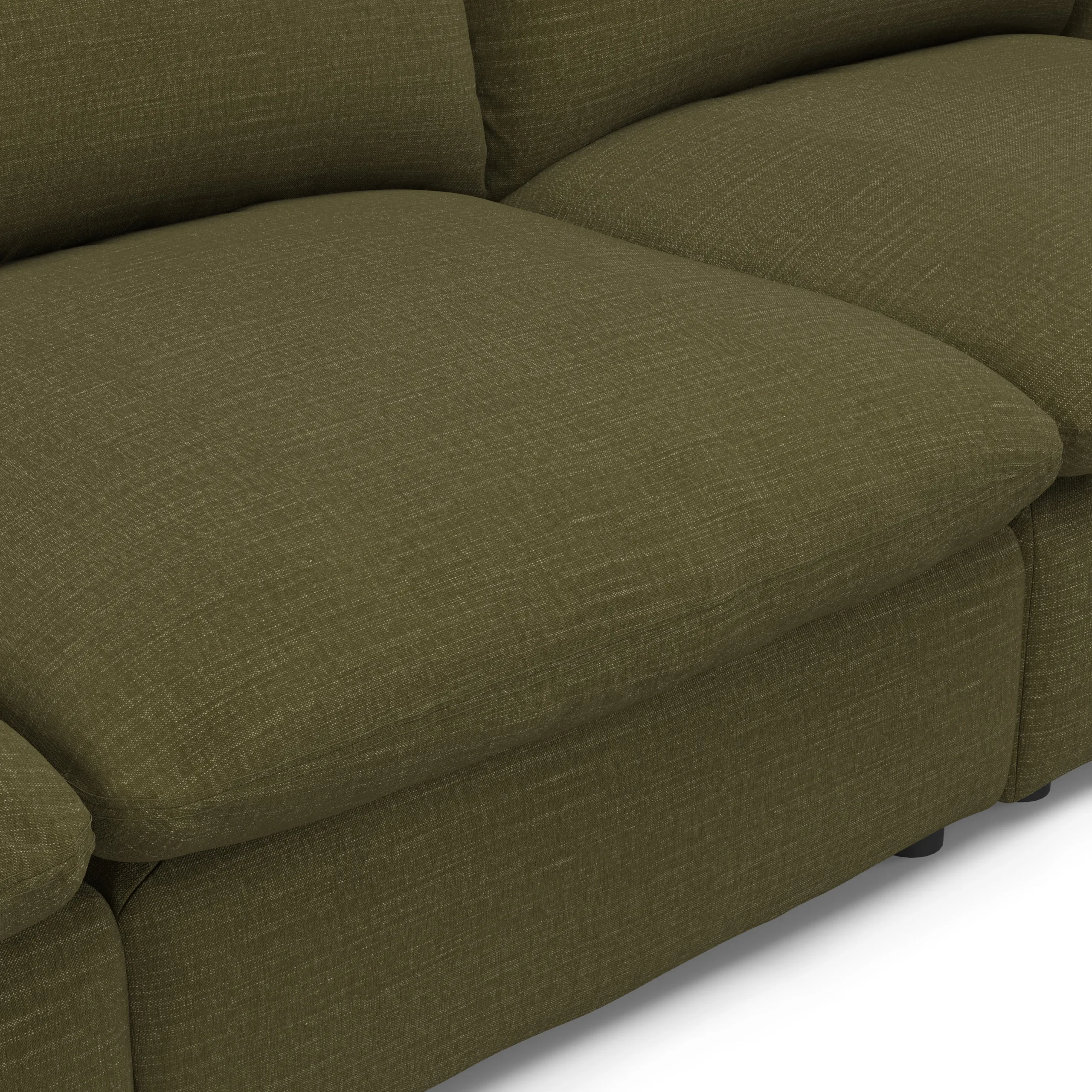 Leigh 131.5_ Modular Sofa - Napa Moss - Image 5