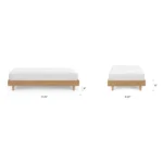 Basi Twin Bed Frame - White Oak
